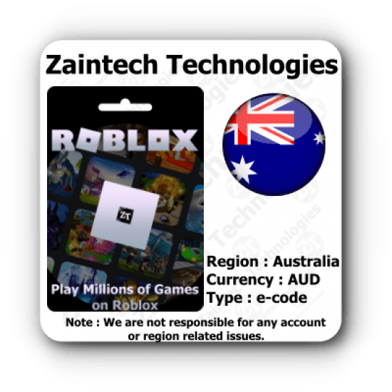 AUD 15 Roblox Australia Region