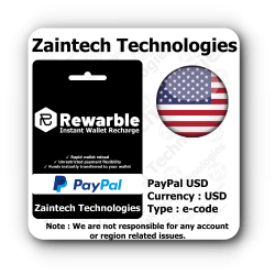 $100 Rewarble PayPal USD Top up